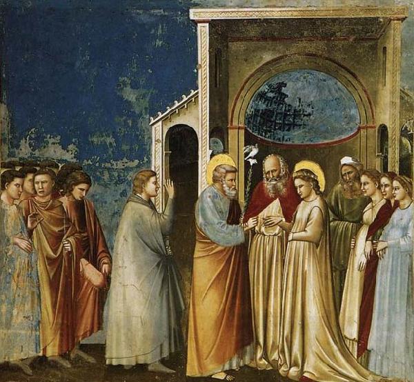 GIOTTO di Bondone Marriage of the Virgin China oil painting art